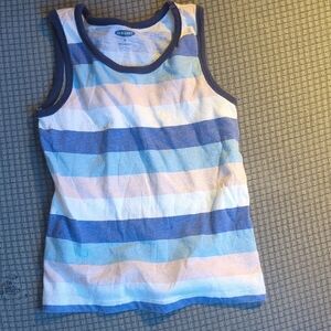 Old Navy Kids Tank Top - Blue, White, and Pink Stripes